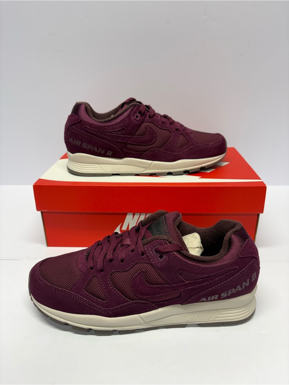 Nike Women's Air Span II Sneakers - Deep Wine